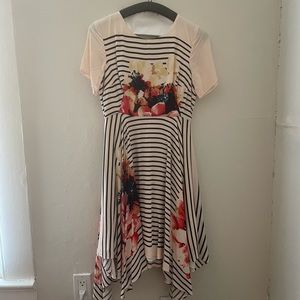 Corey Lynn Calter Floral Striped Dress
